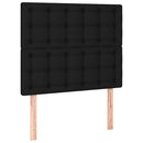 kontinentalseng med madras 100x200 cm stof sort