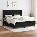 kontinentalseng med madras 160x200 cm stof sort