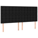 kontinentalseng med madras 180x200 cm stof sort