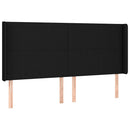 kontinentalseng med madras 160x200 cm stof sort