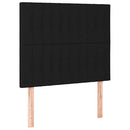 kontinentalseng med madras 80x200 cm stof sort