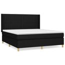 kontinentalseng med madras 180x200 cm stof sort