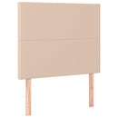 kontinentalseng 80x200 cm kunstlæder cappuccinofarvet