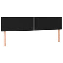 kontinentalseng med LED-lys 200x200 cm stof sort
