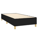 kontinentalseng med LED-lys 80x200 cm stof sort