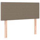 kontinentalseng med madras 80x200 cm stof gråbrun