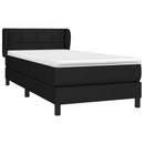 kontinentalseng med madras 90x190 cm stof sort