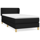 kontinentalseng med madras 90x190 cm stof sort
