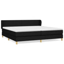 kontinentalseng med madras 200x200 cm stof sort