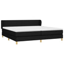 kontinentalseng med madras 200x200 cm stof sort