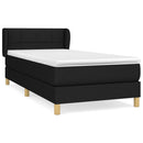 kontinentalseng med madras 90x200 cm stof sort