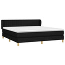 kontinentalseng med madras 160x200 cm stof sort