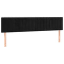 kontinentalseng med madras 200x200 cm fløjl sort