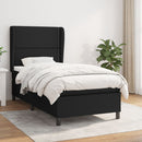 kontinentalseng med madras 80x200 cm stof sort