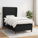 kontinentalseng med madras 100x200 cm stof sort