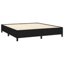 kontinentalseng med madras 160x200 cm stof sort