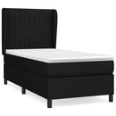 kontinentalseng med madras 90x190 cm stof sort