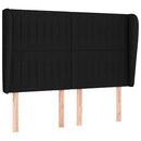 kontinentalseng med madras 140x190 cm stof sort
