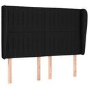 kontinentalseng med madras 140x200 cm stof sort