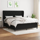 kontinentalseng med madras 160x200 cm stof sort