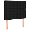 kontinentalseng med madras 100x200 cm stof sort