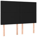 kontinentalseng med madras 140x200 cm stof sort