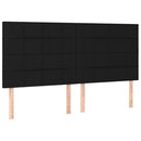 kontinentalseng med madras 180x200 cm stof sort