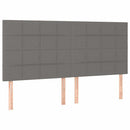 kontinentalseng med madras 200x200 cm stof mørkegrå