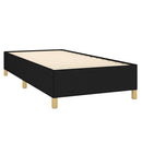 kontinentalseng med madras 90x190 cm stof sort
