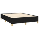 kontinentalseng med madras 140x190 cm stof sort