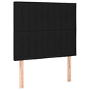 kontinentalseng med madras 80x200 cm stof sort