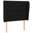 kontinentalseng med madras 90x190 cm stof sort