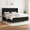 kontinentalseng med madras 180x200 cm stof sort