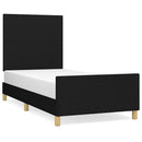 sengeramme uden madras 80x200 cm stof sort