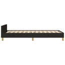 sengeramme uden madras 80x200 cm stof sort