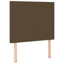Sengeramme uden madras Mørkebrun 80x200 cm Stof