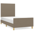 sengeramme uden madras 80x200 cm stof gråbrun