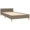 sengeramme uden madras 80x200 cm stof gråbrun