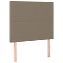 sengeramme uden madras 80x200 cm stof gråbrun
