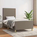 sengeramme uden madras 80x200 cm stof gråbrun