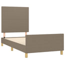 sengeramme uden madras 90x200 cm stof gråbrun
