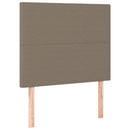 sengeramme uden madras 90x200 cm stof gråbrun
