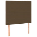Sengeramme uden madras Mørkebrun 100x200 cm Stof