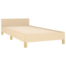 Sengeramme uden madras Creme 100x200 cm Stof