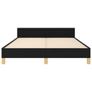 sengeramme uden madras 140x200 cm stof sort
