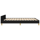 sengeramme uden madras 140x200 cm stof sort