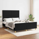 sengeramme uden madras 140x200 cm stof sort