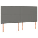 sengeramme uden madras 160x200 cm stof mørkegrå