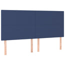 sengeramme uden madras 160x200 cm stof blå