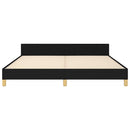sengeramme uden madras 180x200 cm stof sort
